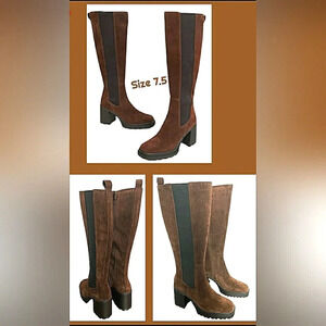 Steve Madden Brown Heeled Boots